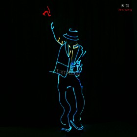 michael jackson costume led programmable for performance